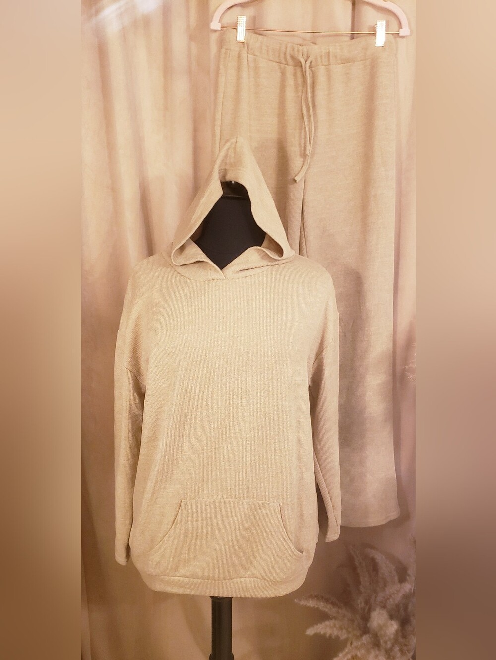 ONELEVEN OVERSIZED KNIT HOODIE & PANT SET